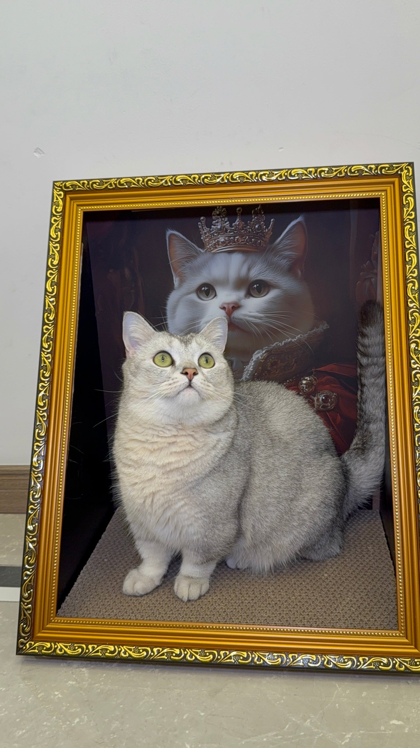 Oil Painting Cat House