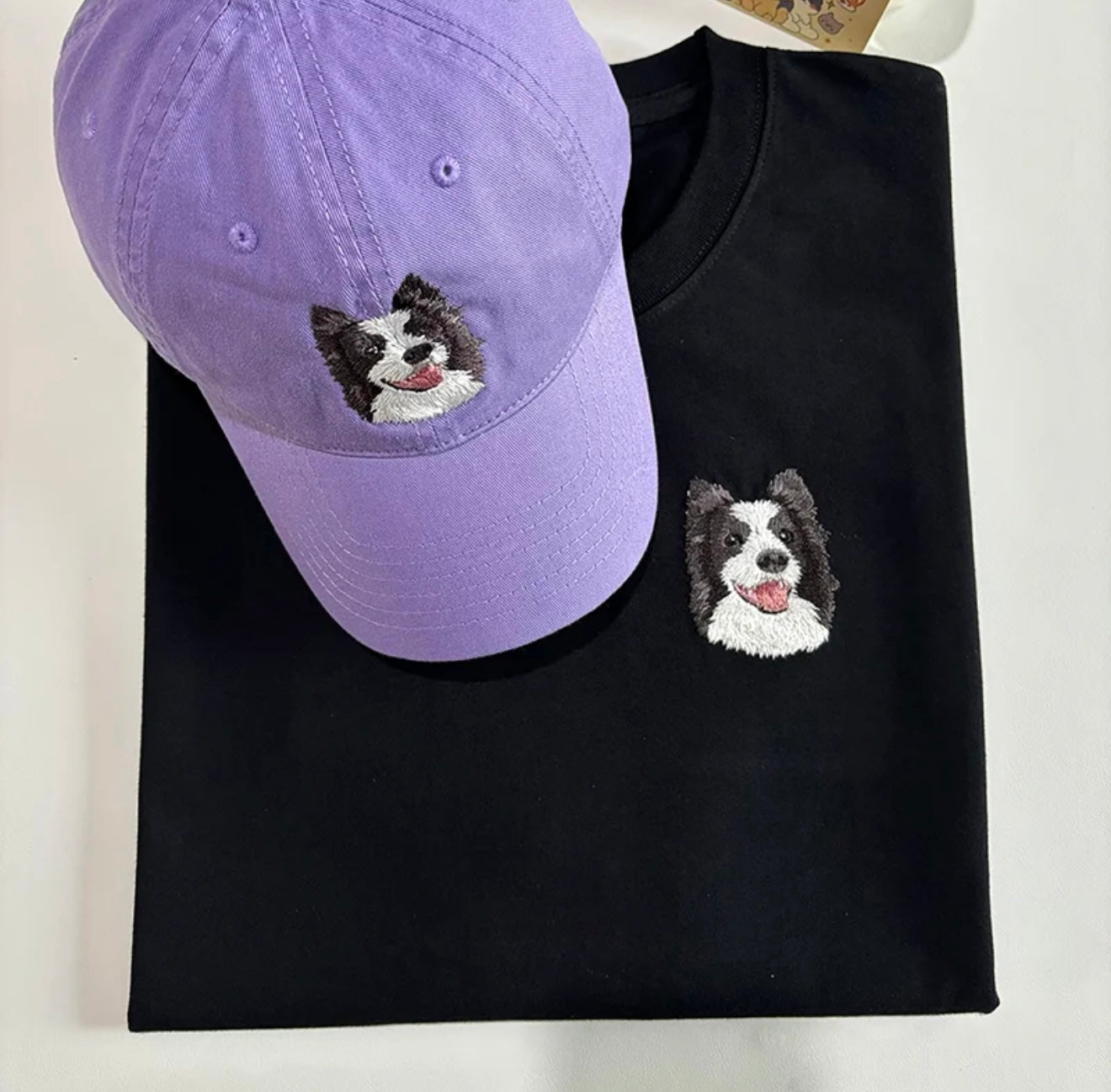 Custom Embroidered Pet Portrait Hats/Clothes