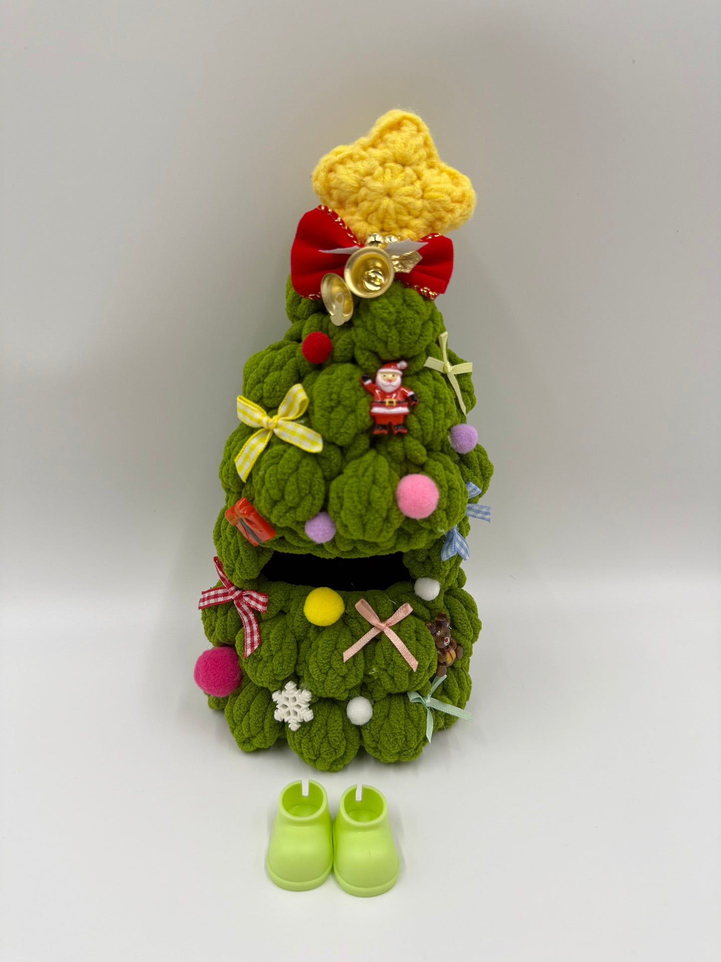 Handmade Christmas Tree Labubu outfit