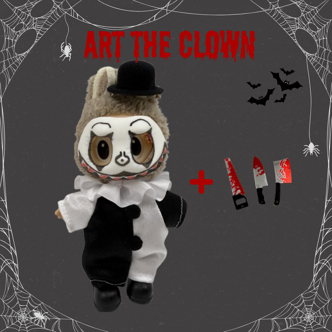 Art the clown Terrifier Horror Holloween Costume for Labubu