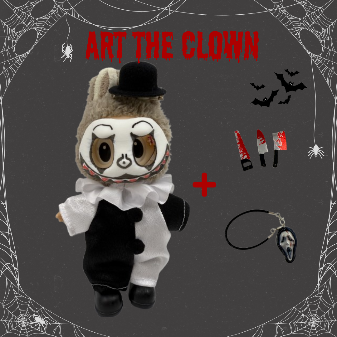 Art the clown Terrifier Horror Holloween Costume for Labubu