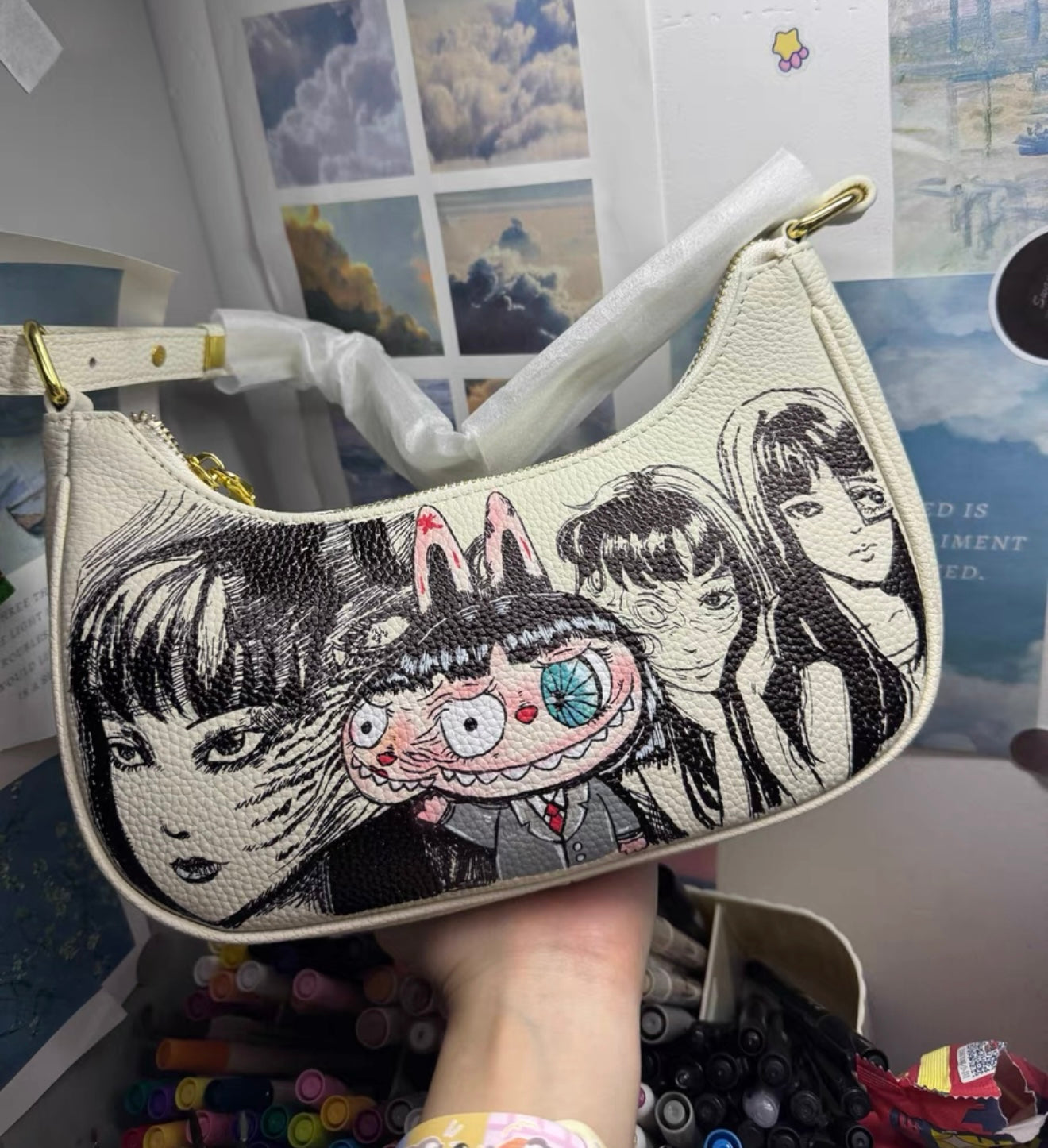 Custom hand painting bag