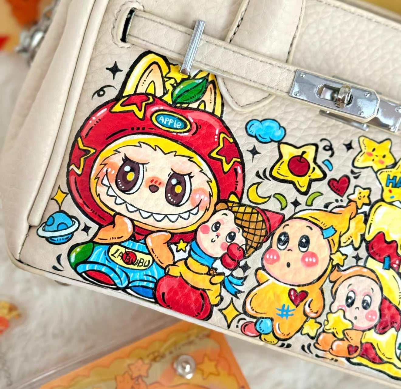 Custom hand painting bag