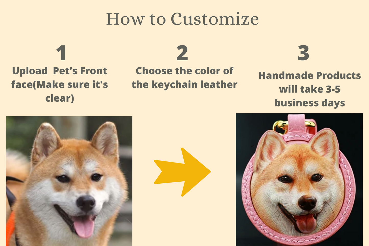 Custom Pet 3D Engraved Keychain