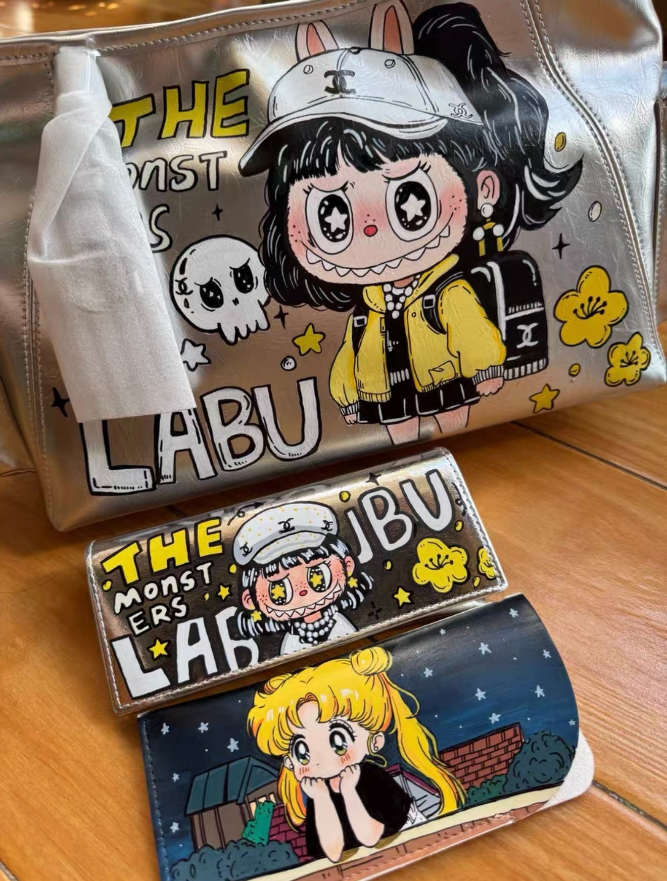 Custom hand painting bag