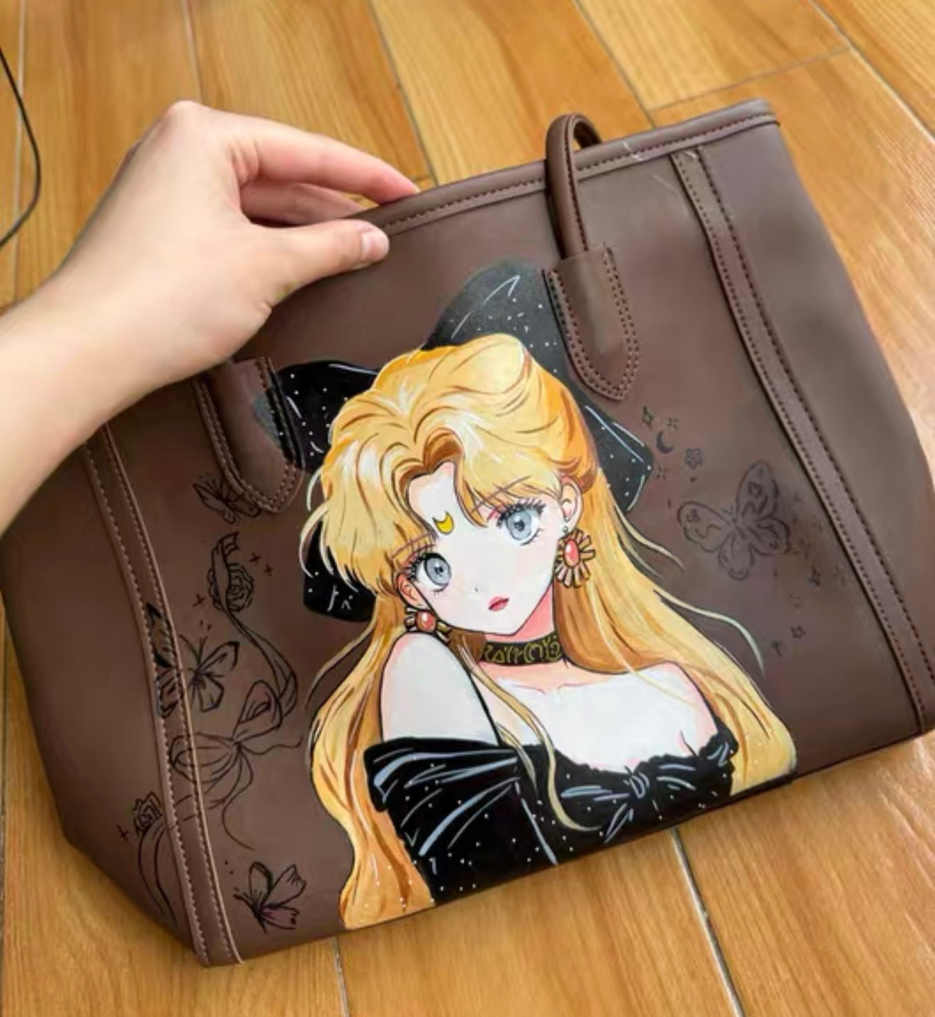 Custom hand painting bag